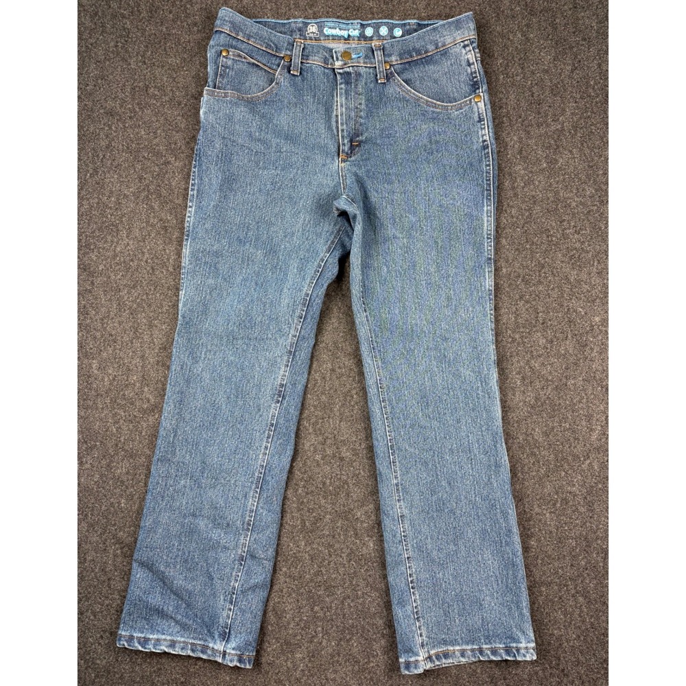 Wrangler Premium Performance Cowboy Cut Slim Fit Jeans Blue 34x30 (33x29)